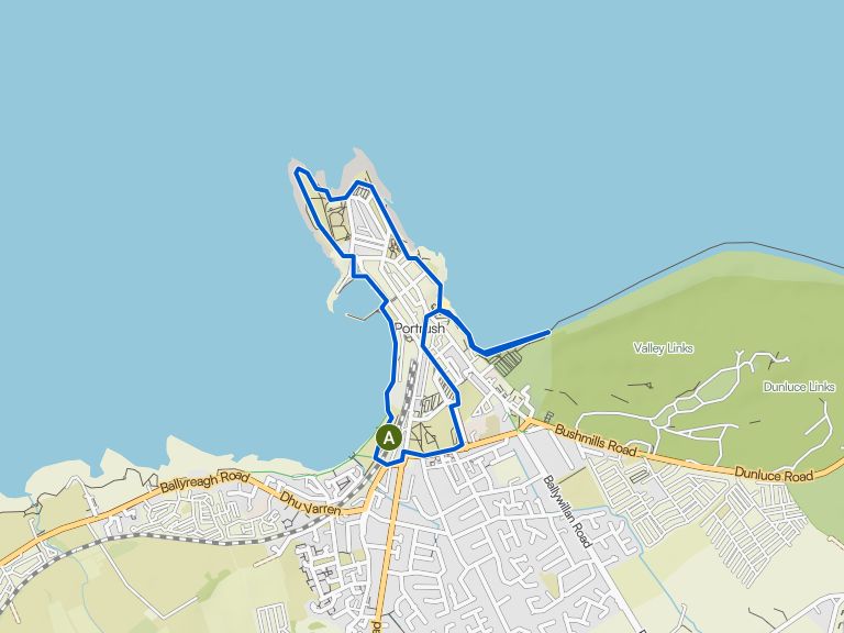 Portrush & East Strand Beach loop — Causeway Coast | hike | Komoot